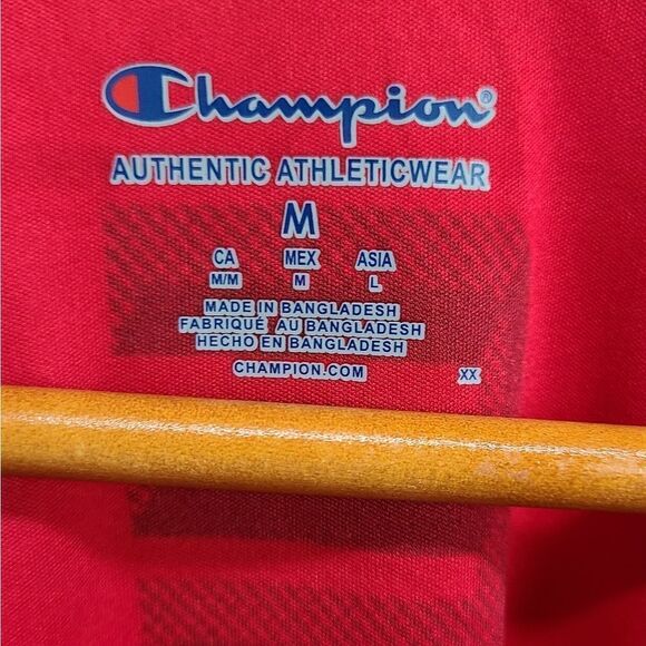 ChampionāNCāāStateĀ RedāPolyesterāShirtāSizeāMedium - Picture 3 of 4